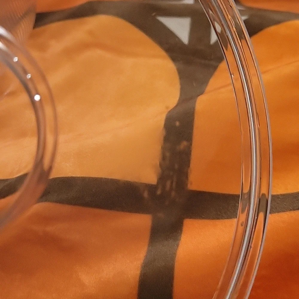 West Elm Acrylic Ribbed Ice Bucket w/Tongs